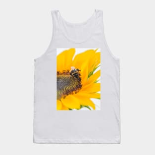 Bee on sunflower Tank Top